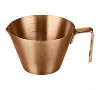 for versatile 304 Stainless Steel Coffee Measuring Cup, 100ml Scale Mug for Espresso Honey and Liquid Ingredients(Rose gold)