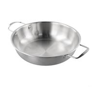 for versatile Cooking Pot 24cm for Soups and for instant Noodles | Rust resistant material, long lasting durability, silver finish, for ideal for daily kitchen tasks