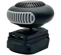 For Versatile For Battery Powered Heater Providing For Instant Warmth Via Dual Modes For Compatible 18v 20v Tools Includes 360 Swivel Head Quiet Motor And Two Usb Charging Ports Red Finish(B)