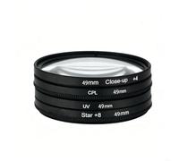 for versatile Photography Filter Kit Containing CPL UV Close-Up and Star 8 Glass Filters with Case for 40.5mm 49mm 52mm 58mm 62mm 72mm 77mm(49mm)
