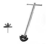 For Versatile T Type Sink Wrench With Adjustable Head For 10mm To 32mm Nuts And 180 Degree Rotation For Tight Spaces Constructed From High Carbon Steel With Extendable Handle Up To 455mm Length