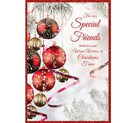 For very Special Friends With love and Warm Wishes at Christmas Time Card