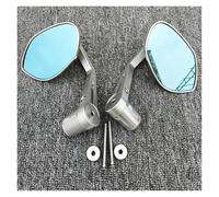 For VES&PA GTS GTV 250 300 Motorcycle Mirror Aluminum Handle Bar End Rearview Side Octagonal Surface Mirrors(B)