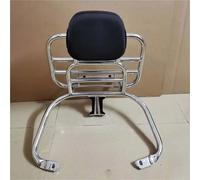 For VESPA For GTS 300 For Sprint 150 For Primavera 2012-2024 Backrest Rear Back Pad Luggage Rack Folding Shelves Motorcycle Accessories Luggage Rack(A Black+Slivery)