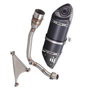 For Vespa Sprint 125 150 3V Primavera 125IE 150IE Full Motorcycle Exhaust System Modified Front Link Elbow Pipe Carbon Muffler