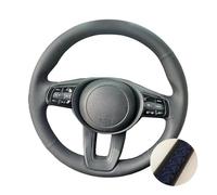 For Vezel For XRV For X-RV 2023 2024 Hand-stitched Microfiber Leather Car Steering Wheel Cover Car Steering Wheel Covers(Blue Thread)