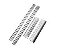 For Vezel HR-V HRV 2021-2023 4Pcs Front Rear Inner Door Sill Pedal Trim Cover Scuff Plate Stainless Steel Black(Silver)