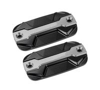 For VFR 800 VFR800X VFR800F VFR1200x For Crosstourer Motorcycle CNC Front Clutch Brake Fluid Reservoir Cover Caps RESPUNEKBAH(Grey 1 Pair)