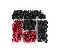 For VFR800 2002-2013 Motorcycle Complete Full Fairing Bolts Kit Windshield Bolt Screws Fairing Clips(RED)