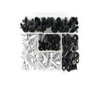 For VFR800 2002-2013 Motorcycle Complete Full Fairing Bolts Kit Windshield Bolt Screws Fairing Clips Fairing Bolts Kit(Silver)