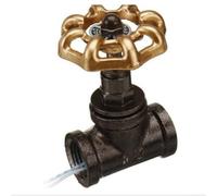 For Vintage Steampunk Style Wired Shutoff Valve Light Switch for Table Lamps with 1/2 Inch Industrial Iron Valve and Easy Quarter Turn Control (Gold)