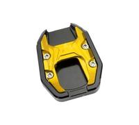 For Vision 110/50 2011-Modified Side Stand Support Single Kick Stand Extender Shoe Enlarger Pad Accessories Kickstand Pad(Yellow)