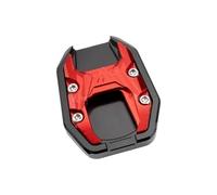 For Vision 110/50 2011-Modified Side Stand Support Single Kick Stand Extender Shoe Enlarger Pad Accessories Kickstand Pad(Red)
