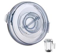 For Vitamix Ascent Series Container Lid, 64oz. Low-Profile Pitcher Lid Compatible with Vitamix A3500 A3300 A2500 Pitchers,For Vitamix Lid Replacement,2-Part Lid and Plug Fit for Vitamix Blender Parts