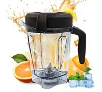 For Vitamix Blender Pitcher 64 oz Low-Profile Container, Compatible with Vitamix 5200 Blender, 750, 5000, 6300, 7500, vm0102, vm0103, vm0197, E310, Classic/Explorian/Commercial Series Blender Pitcher