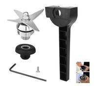For Vitamix Blender Replacement Blade Parts with Wrench and Drive Socket Removal Tool Kit, 5000 5200 Pro500 5500 Blender Wet Blade Replacement, Fit for 64oz 48oz 32oz Classic Container - 2 YR Warranty