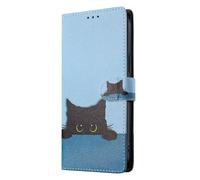 for Vivo V50 Lite 5G Case, 3D Painted Shock-Absorption Flip PU Leather Notebook Wallet Phone Cases Magnetic Protective Cover with Stand Card Holder Slots for Vivo V50 Lite 5G black cat