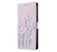for Vivo V50 Lite 5G Case, 3D Painted Shock-Absorption Flip PU Leather Notebook Wallet Phone Cases Magnetic Protective Cover with Stand Card Holder Slots for Vivo V50 Lite 5G lavender
