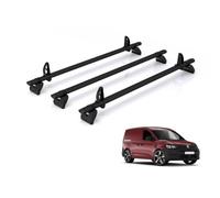 For Volkswagen Caddy 2020+ Roof Rack Rhino Kammbar Black 3 Bars
