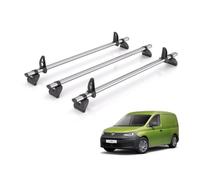 For Volkswagen Caddy 2020+ Roof Rack Rhino Kammbar Fleet 3 Bars