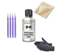 For Volkswagen Golf MK6 2008-2013 Touch Up Paint Repair Kit Scratch Stone Chip Fix Candy White LB9A Touch Up + Lacquer