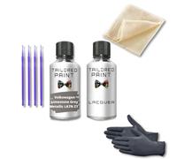 For Volkswagen Golf MK7 2013-2020 Touch Up Paint Repair Kit Scratch Stone Chip Fix Limestone Grey Met LA7N Touch Up + Lacquer