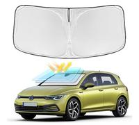 for Volkswagen Golf Mk8 2022-2025 Windshield Sun Shade - 4 Layers Car Sunshades for Front Windows Shade Cover Custom Fit Golf Mk8 Sun Visor 240T Retractable Shade Blocks UV Rays Car Accessories