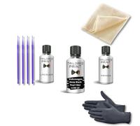 For Volkswagen T-Roc 2017-2021 Touch Up Paint Repair Kit Scratch Stone Chip Fix Deep Black Pearl Met LC9X Touch Up, Lacquer + Primer