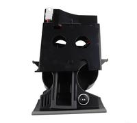 For Volkswagen-T5 for Transporter Car Center Console Cup and Coin Holder Dual Drink Organizer in Grey ABS Metal Compatible with RHD Models 2003-2013 OEM 7H285860130T