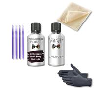 For Volkswagen Transporter T5 2009-2015 Touch Up Paint Repair Kit Scratch Stone Chip Fix Black Berry Met LL4U Touch Up + Lacquer