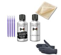 For Volkswagen Transporter T6 2016-2019 Touch Up Paint Repair Kit Scratch Stone Chip Fix Deep Black Pearl Met LC9X Touch Up + Lacquer