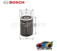 Oil Filter fits ROVER 825 XS 2.5D 91 to 98 Bosch AEU2218L GFE169 Quality New