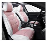 For Volvo For XC60 S60 S80 V40 V60 V90 XC40 XC70 Leather Car Seat Cover Full Set Interior Accessories Car Seat Protectors(White Pink Standard)