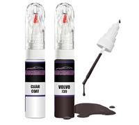 For VOLVO MULBERRY RED 739 + Clear Coat Touch Up Paint Lacquer Fix Kit