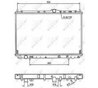 FOR VOLVO S40 Mk1 2.0 95 to 03 Radiator 8601843 8602065