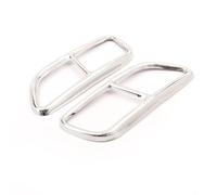 For Volvo S60 2014-2019 2-piece Set Stainless Steel Black Muffler Exhaust Tail Throat Car Modification Accessories OUSDUO(Style 1)