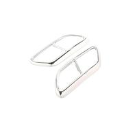 For Volvo S60 2020 Stainless Steel Car Exhaust Pipe Cover Car Tail Muffler Exhaust Pipe Output Cover Trim(Silver)