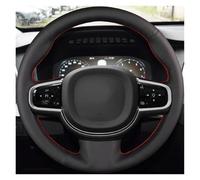 For Volvo S90 XC90 XC60 S60 V90CC Car Steering Wheel Braid Cover Soft Genuine Leather Auto Interior Accessories Car Steering Wheel Cover(Blue Thread)