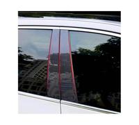 For Volvo V60 2019-2025 Car Door Central Window Middle Column Trim Decoration Strip PC B C Pillar Cover(Carbon look)
