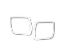 For Volvo XC60 2018 .Car Center Console Both Side Air Condition Outlet Frame Decoration Sticker Trim Dashborad Air Vent Decals(Side Air Silver)