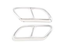 For Volvo XC60 S60 XC90 S90 V90 Stainless Steel Car Tail Muffler Exhaust Pipe Output Cover Decorative Cover Car Accessories OUSDUO(For S60 2020)