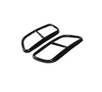 For Volvo XC60 S60 XC90 S90 V90 Stainless Steel Car Tail Muffler Exhaust Pipe Output Cover Decorative Cover Car Accessories OUSDUO(For S60 14-19 Black)