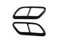 For Volvo XC60 S60 XC90 S90 V90 Stainless Steel Car Tail Muffler Exhaust Pipe Output Cover Decorative Cover Car Accessories OUSDUO(For S60 2020-A)