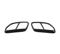 For Volvo XC60 S60 XC90 S90 V90 Stainless Steel Car Tail Muffler Exhaust Pipe Output Cover Decorative Cover Car Accessories OUSDUO(For XC60 14-17 Bkack)