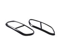 For Volvo XC60 S60 XC90 S90 V90 Stainless Steel Car Tail Muffler Exhaust Pipe Output Cover Decorative Cover Car Accessories OUSDUO(For XC60 18-19 Black)