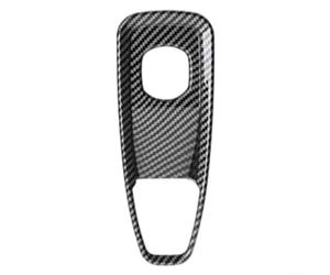 for Volvo XC60 S90 XC90 2026 Electronic Handbrake Decoration Cover Mildew-Proof Plastic Matte Silver Wood Grain Carbon Fiber Easy Install(Carbon Fiber)