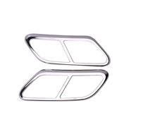 For Volvo Xc60 Xc90 S60 V60 S90 V90 Xc40 Chrome Car Decoration Tail Throat Decorative Frame Black Exhaust Pipe Cover