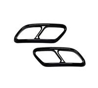 For Volvo Xc60 Xc90 S60 V60 S90 V90 Xc40 Chrome Car Decoration Tail Throat Decorative Frame Black Exhaust Pipe Cover