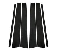For Volvo XC90 2003-2010 2011 2012 2013 2014 6Pcs Glossy Black Pillar Posts Window Cover Door Side Trim Sticker WEFOLEN