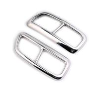 For Volvo XC90 XC 90 2016-2020 Car Rear Dual Exhaust Muffler Pipe Cover Car Tail Throat Trim Frame Cover